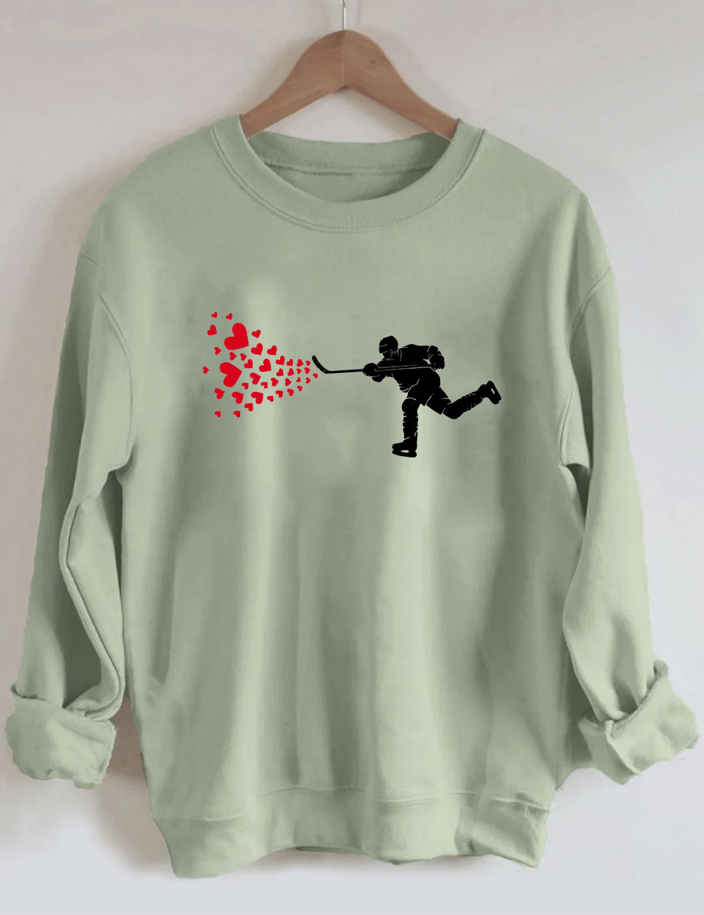 Ice Hockey HeartsSweatshirt
