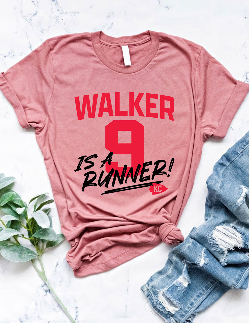 K9 Chiefs Football  Cute GhostWalker is a Runner T-Shirt