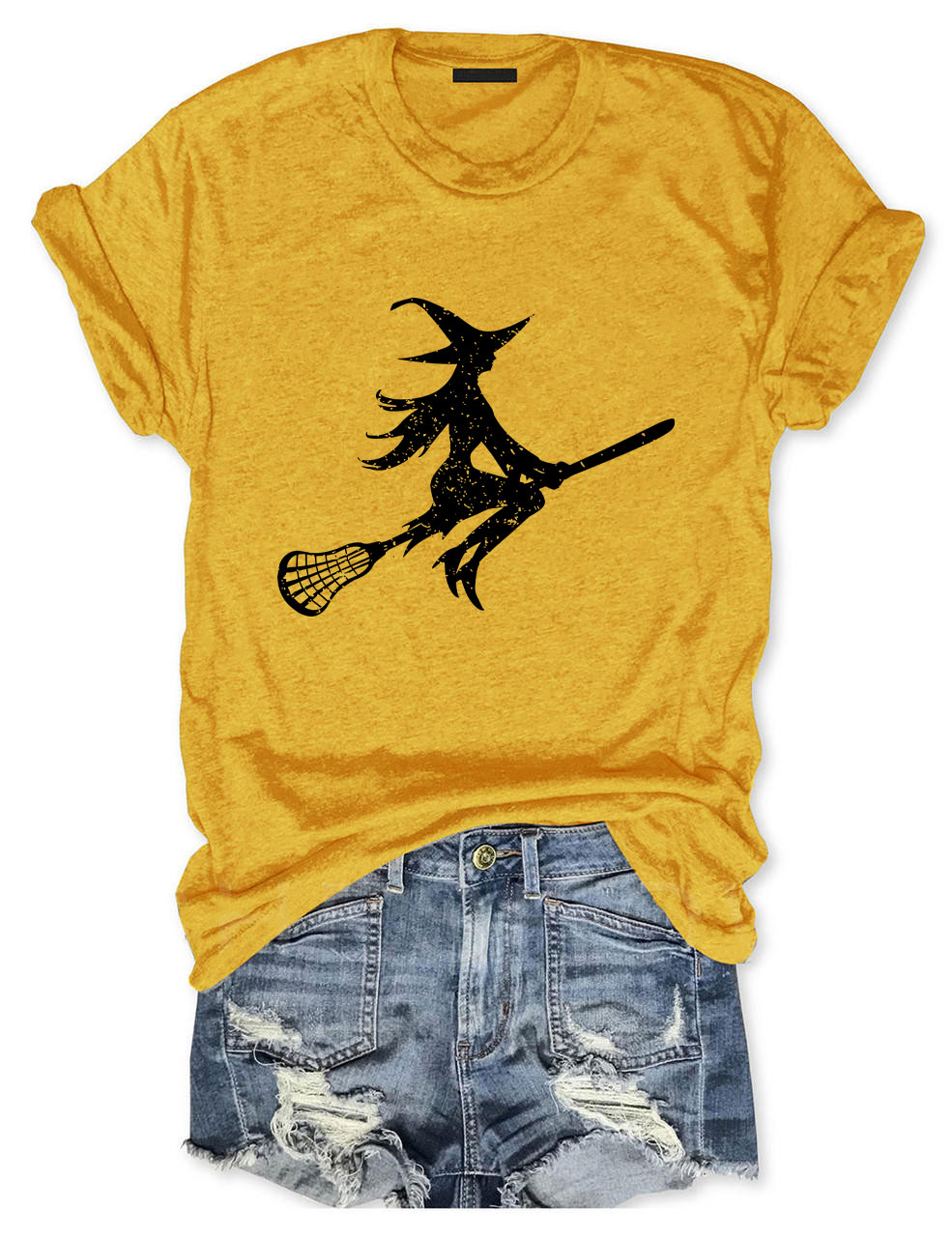 Sorta Spooky Witch Lacrosse T-shirt