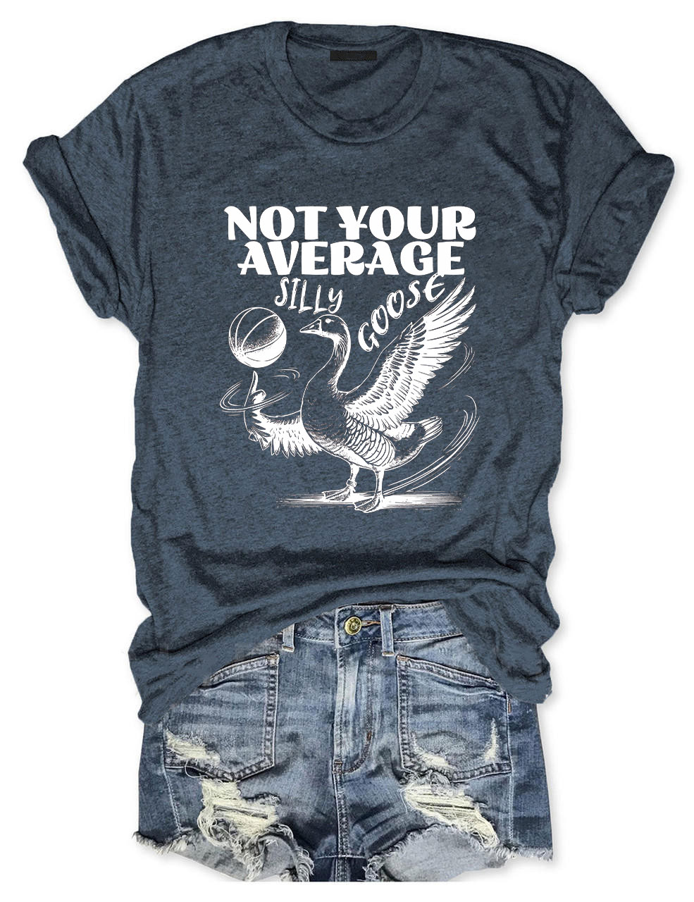 Not Your Average Silly Goose Funny Basketball T-shirt