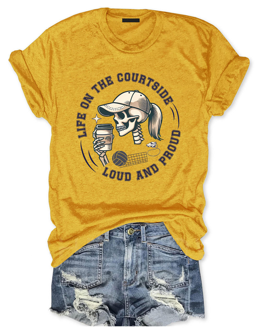 Proud Volleyball Mom T-shirt