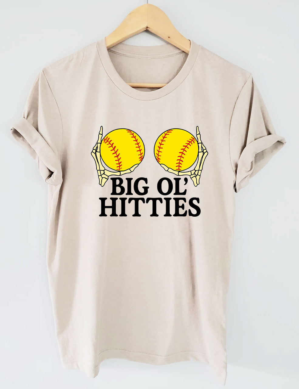 Big Ol Hitties Funny Softball T-Shirt