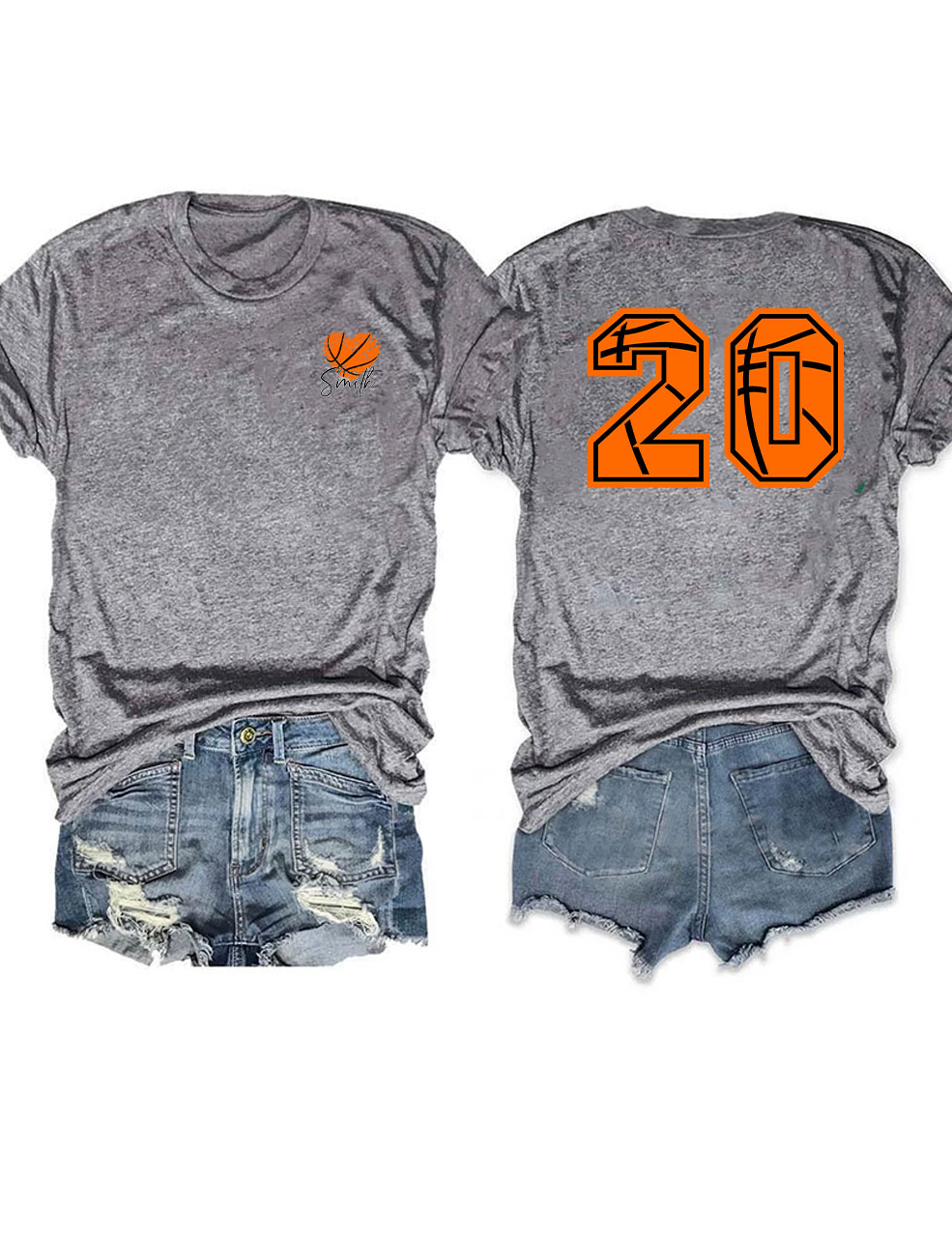 Custom Basketball Heart Funny T-shirt