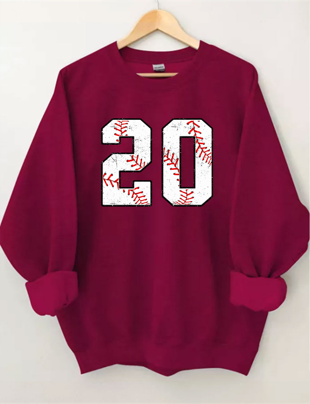 Baseball Customized Number Sweatshirt