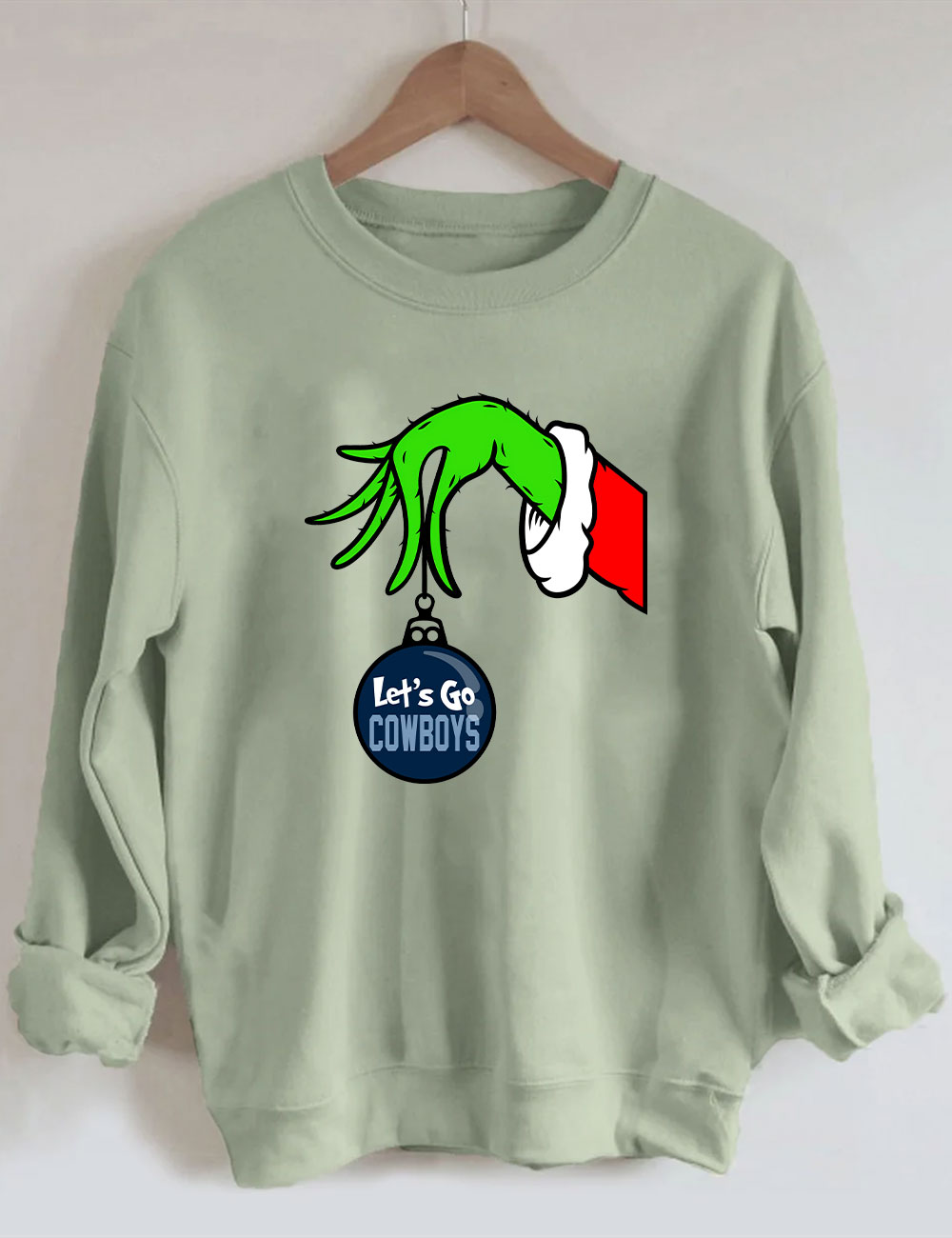 Grinch Cowboys Christmas Sweatshirt