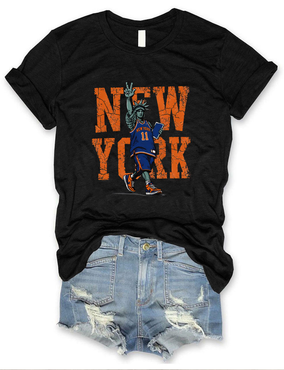 Knicks Jalen Brunson New York  Basketball Funny  T-shirt