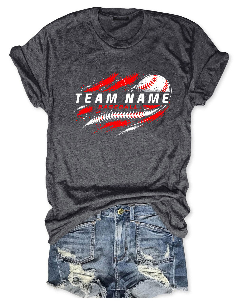 Custom Team Name Baseball T-Shirt