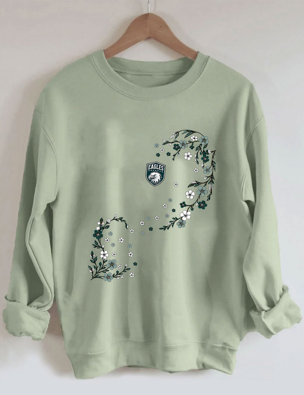 Eagles Floral Football Sweatshirt