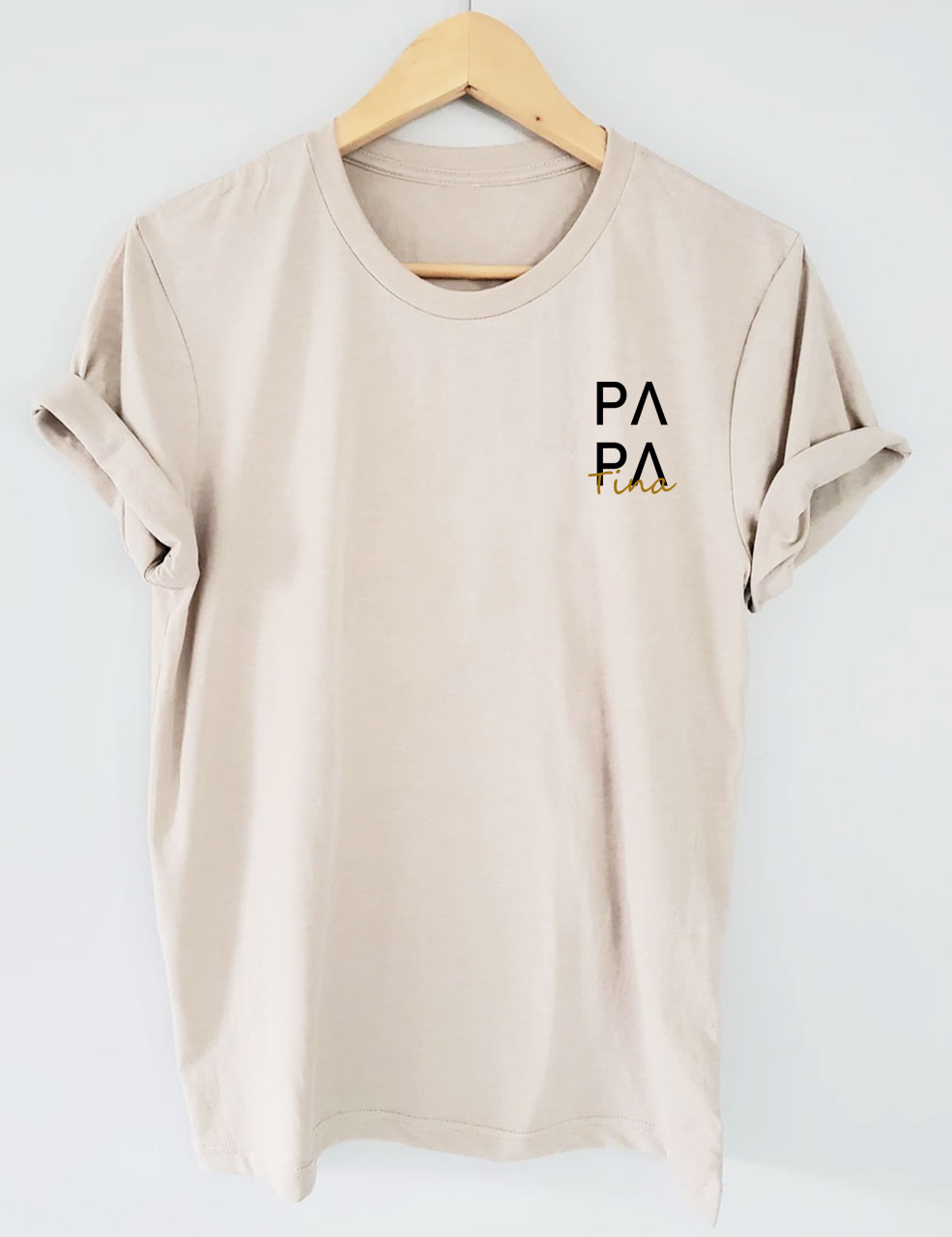 Custom PAPA With Child's Name T-shirt