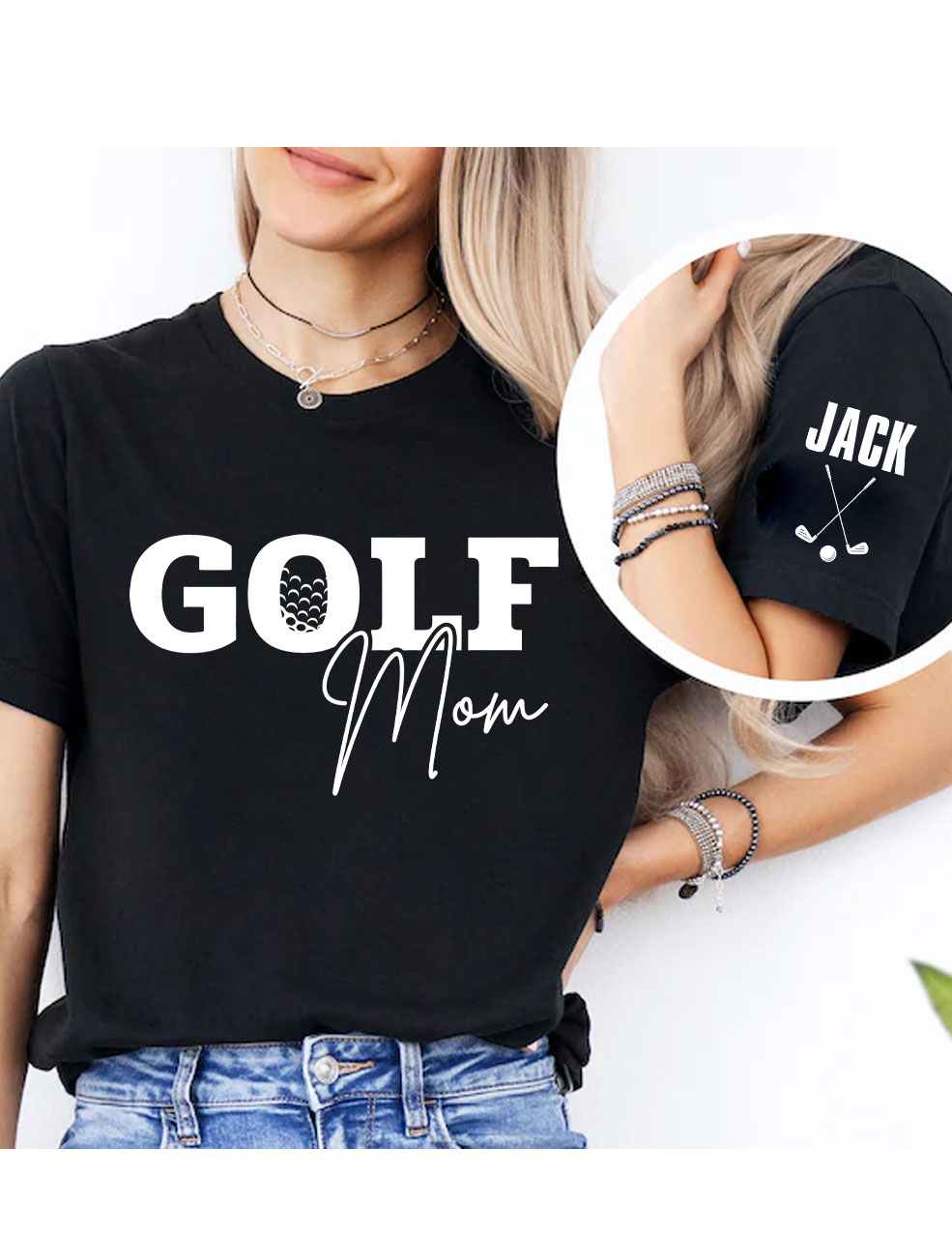 Custom Golf Mom T-shirt