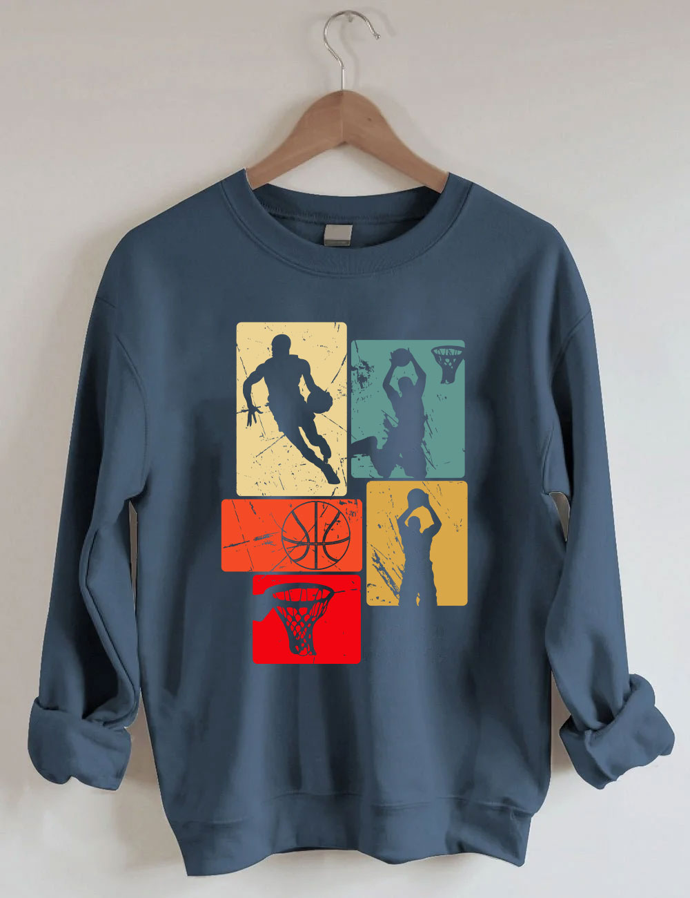Retro Basketball Sweatshirt