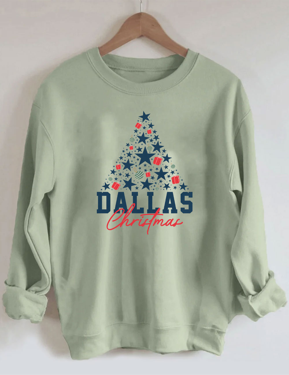Dallas Cowboys Christmas Tree Football Sweatshirt