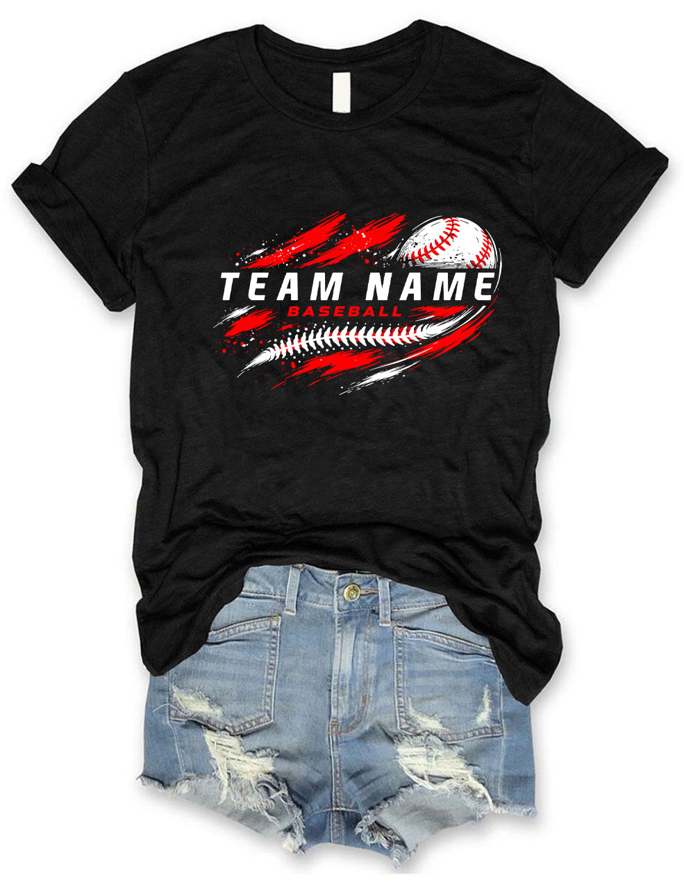 Custom Team Name Baseball T-Shirt