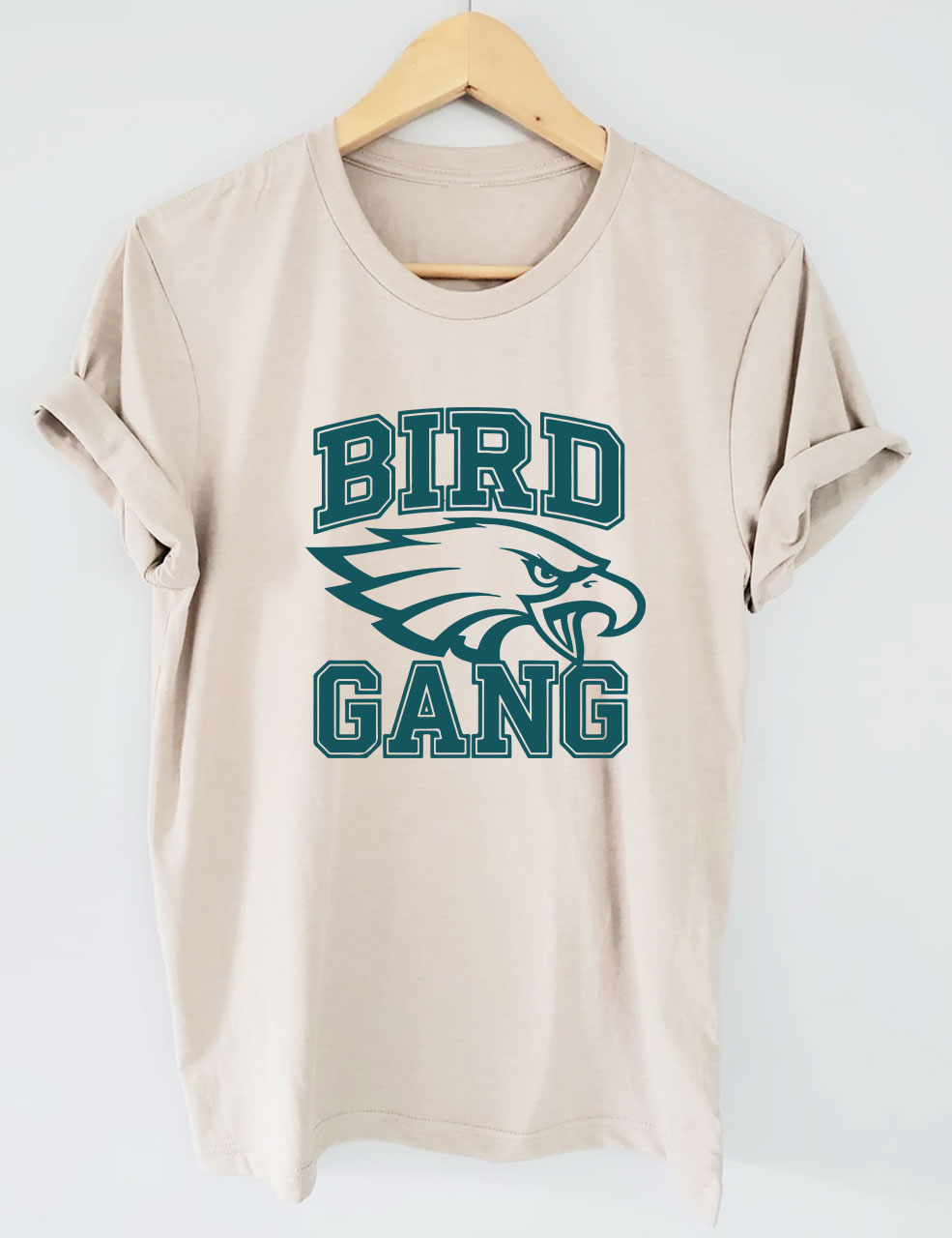 Bird Gang Eagle Football T-Shirt