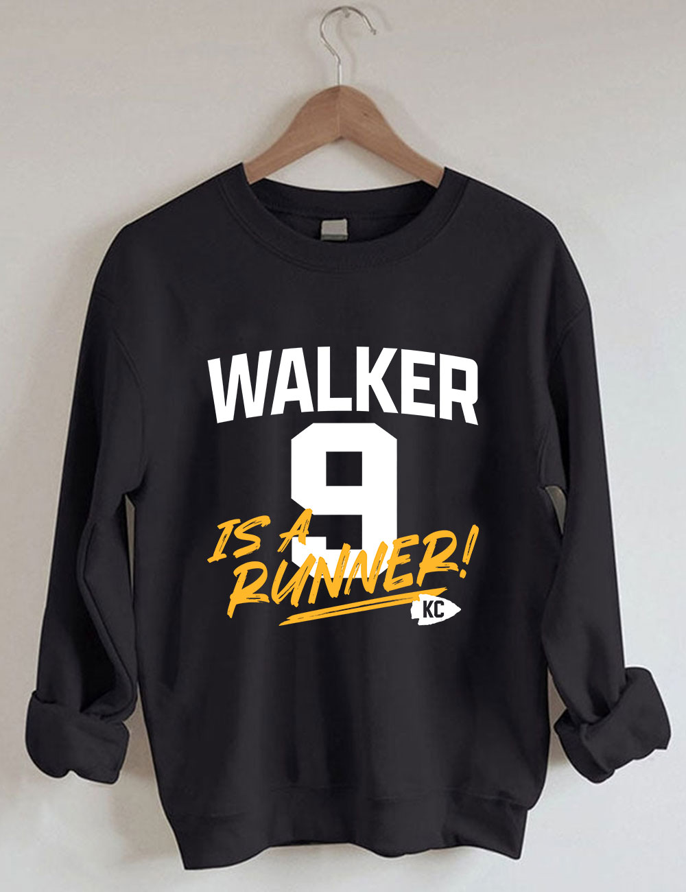 K9 Chiefs Football  Cute GhostWalker is a Runner Sweatshirt
