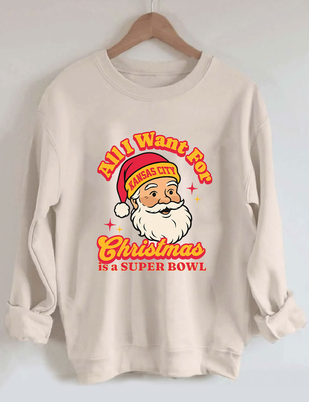 Kansas City Football Christmas Sweatshirt