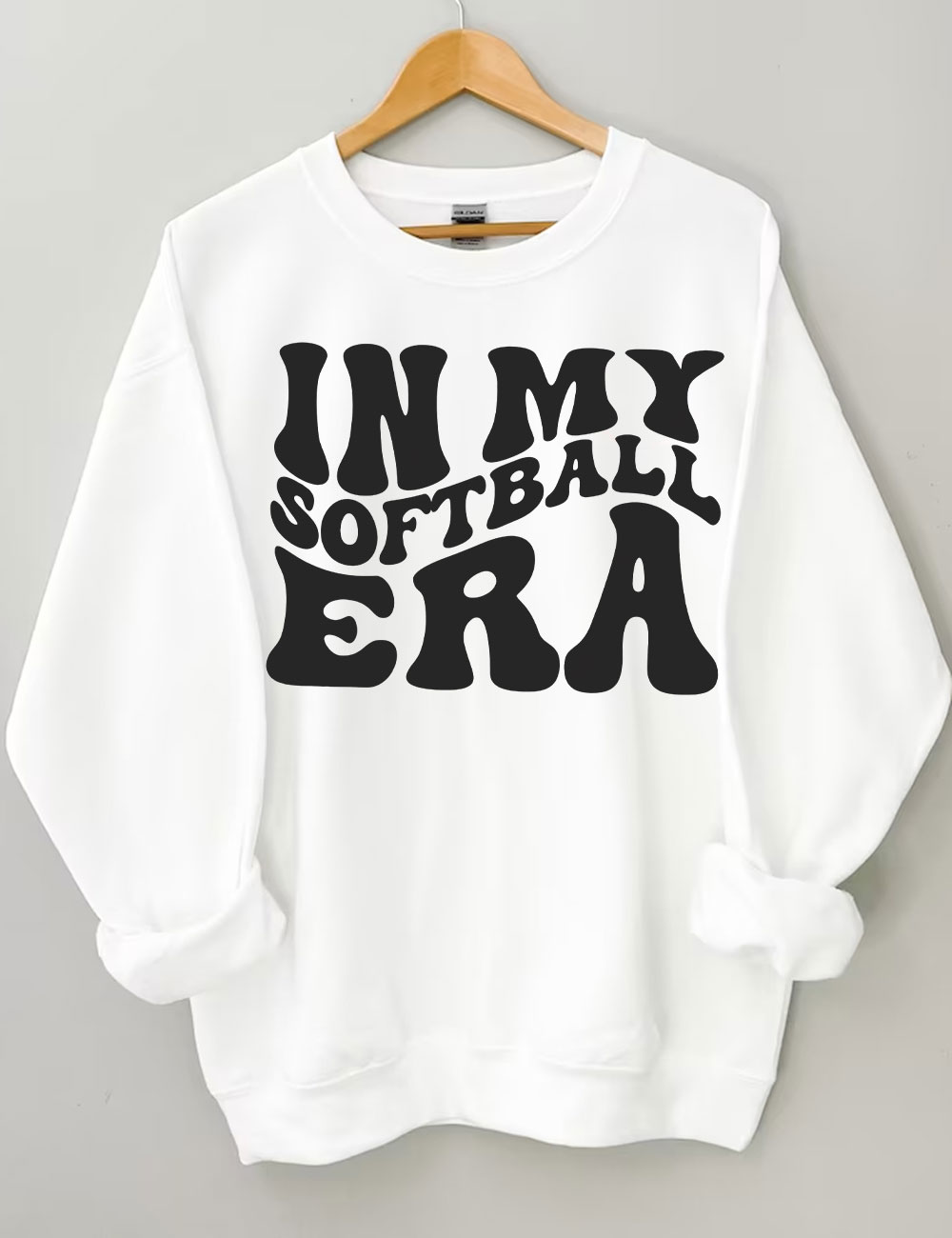 In My Softball Mom Era  Custom Sweatshirt