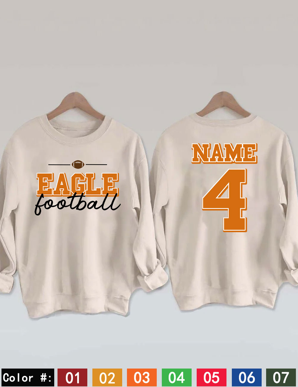 Custom Football Sweatshirt