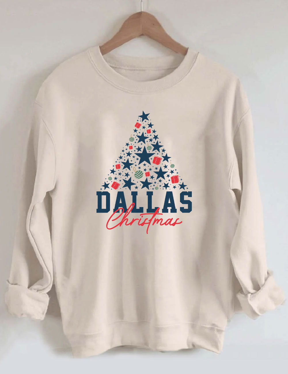 Dallas Cowboys Christmas Tree Football Sweatshirt