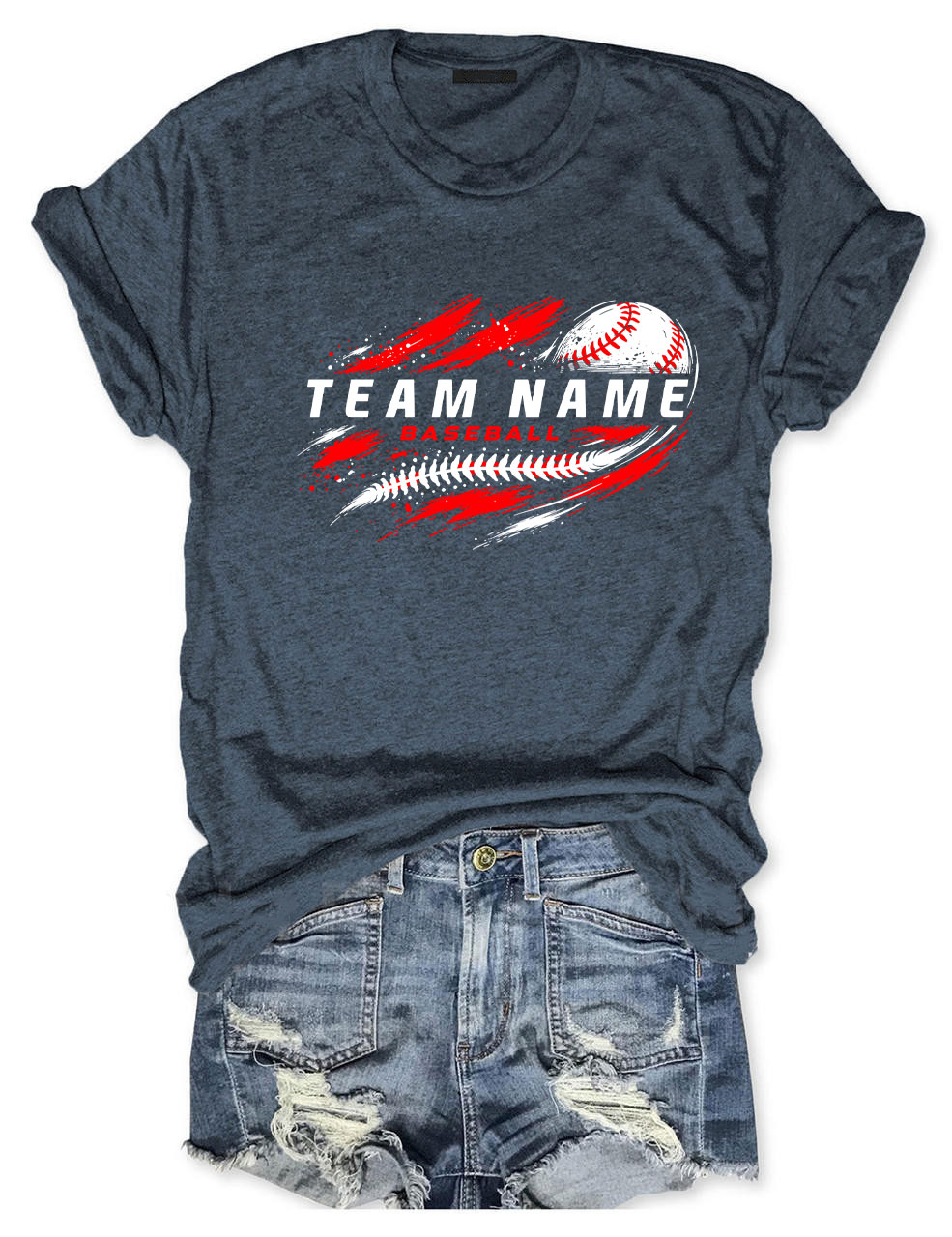 Custom Team Name Baseball T-Shirt