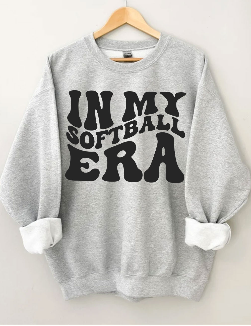 In My Softball Mom Era  Custom Sweatshirt