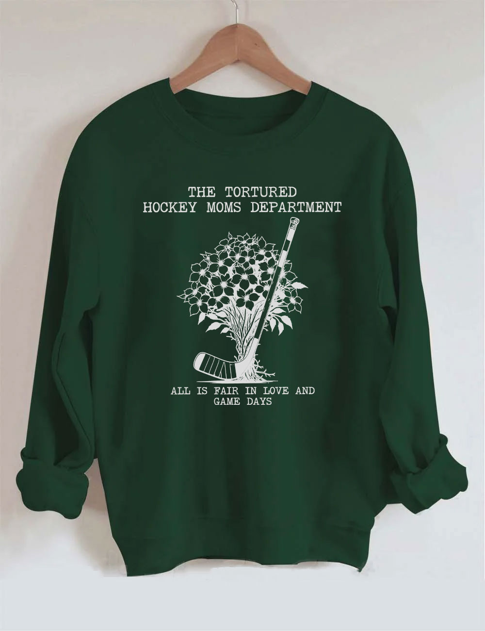 Tortured Hockey Moms Department Sweatshirt