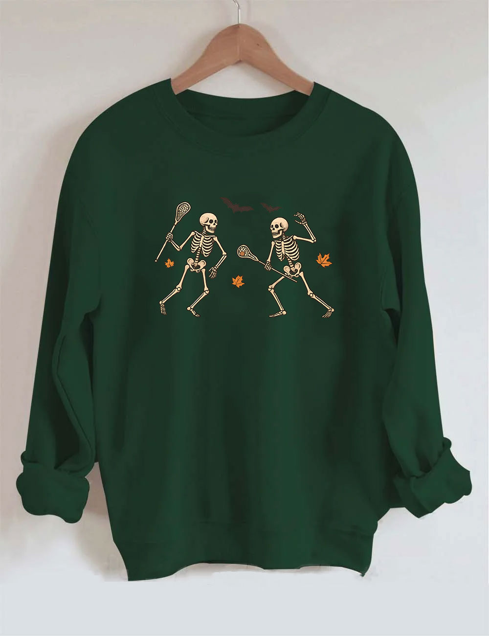 Skeletons Lacrosse Halloween Funny Sweatshirt