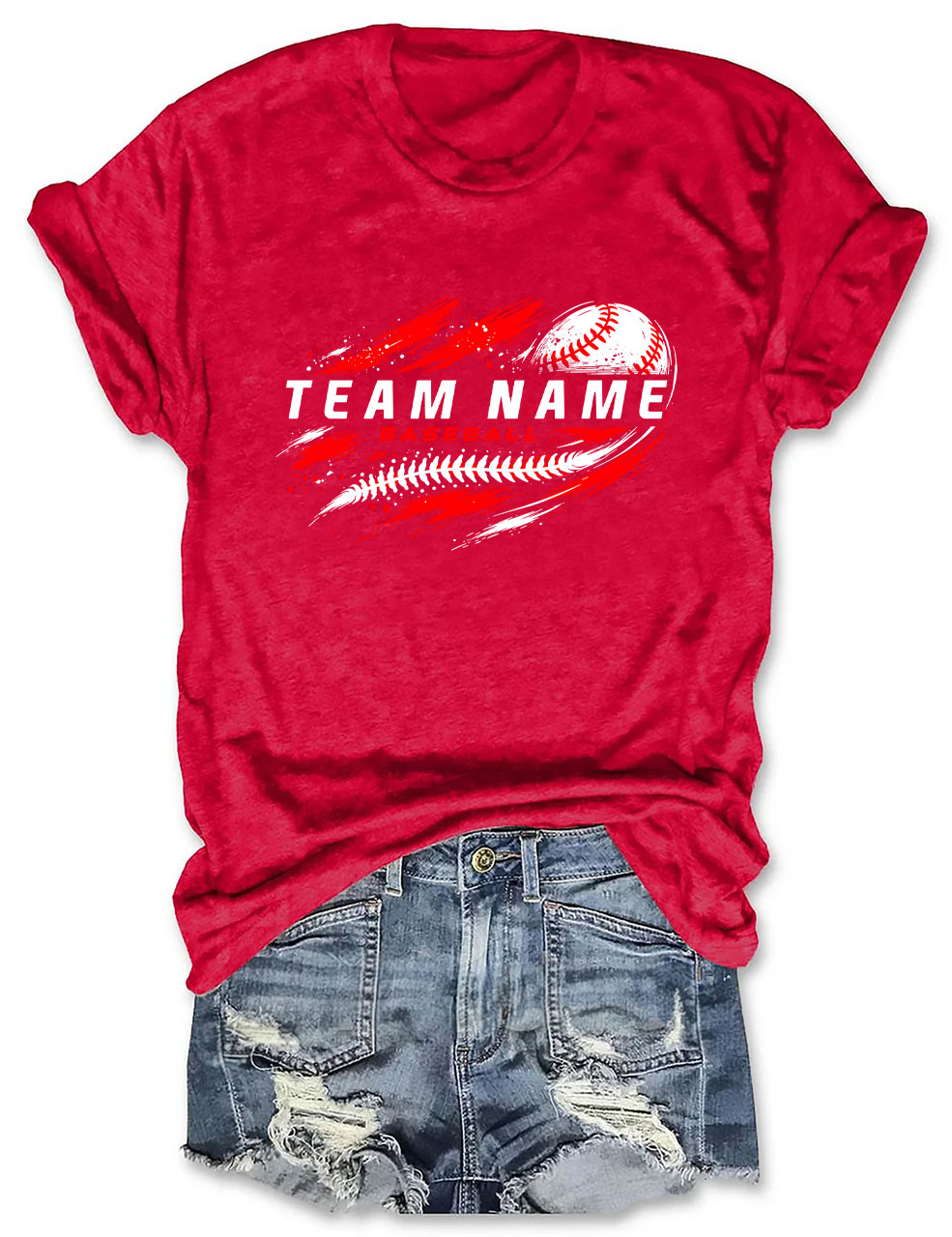 Custom Team Name Baseball T-Shirt