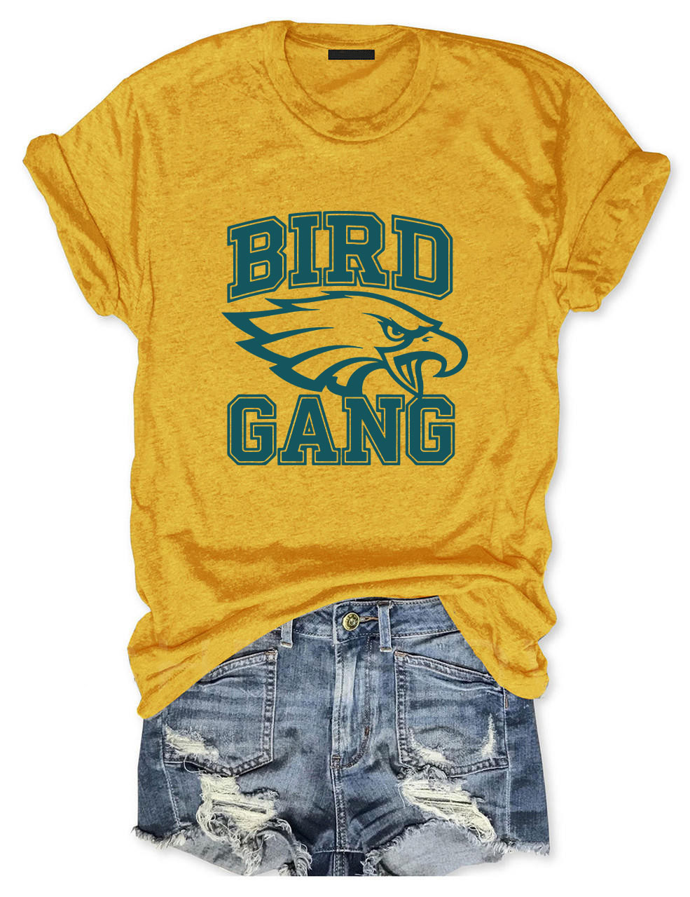 Bird Gang Eagle Football T-Shirt