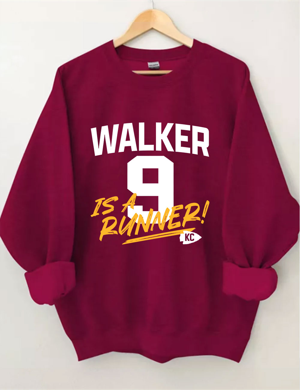 K9 Chiefs Football  Cute GhostWalker is a Runner Sweatshirt
