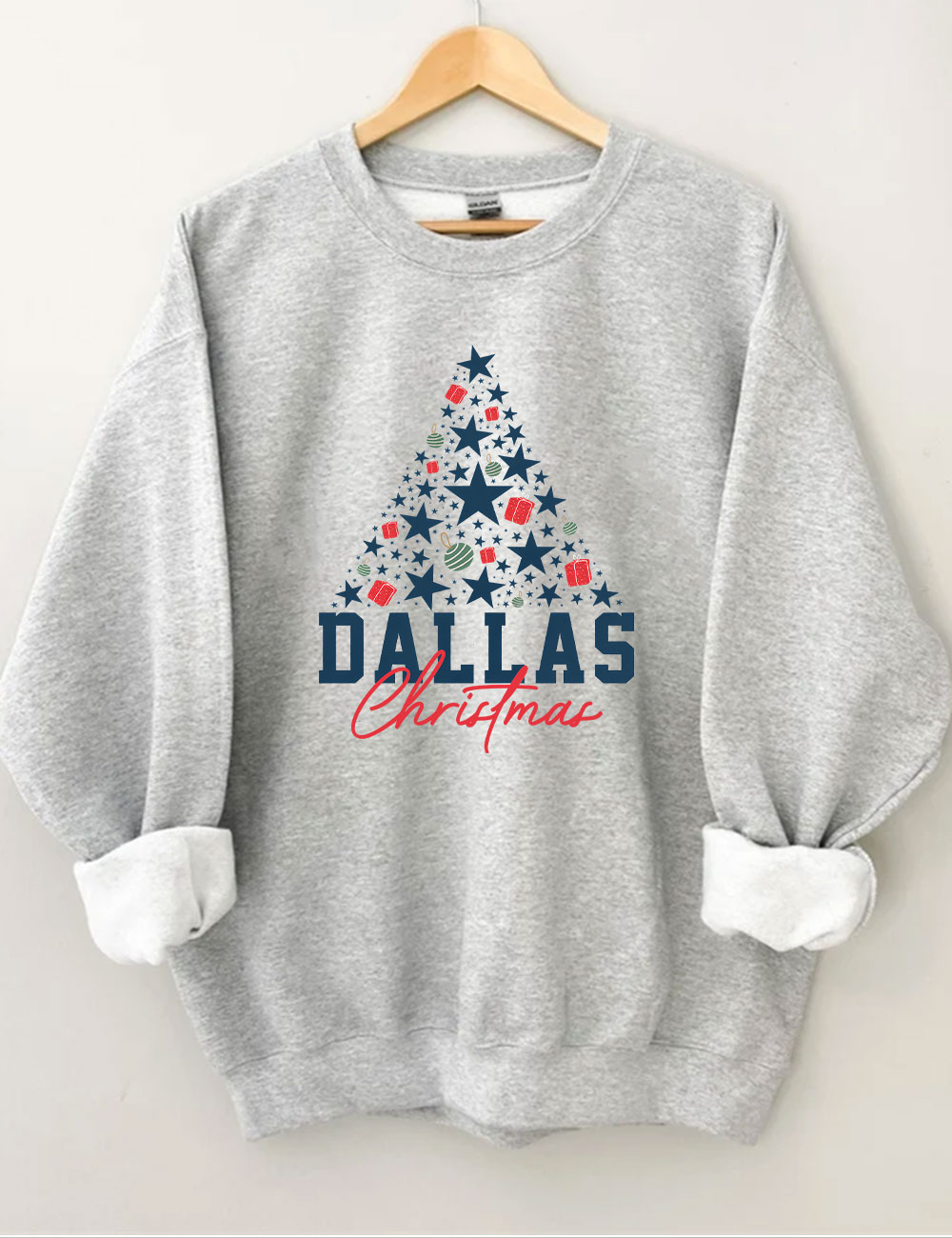Dallas Cowboys Christmas Tree Football Sweatshirt