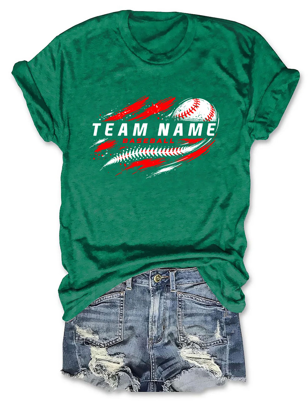 Custom Team Name Baseball T-Shirt