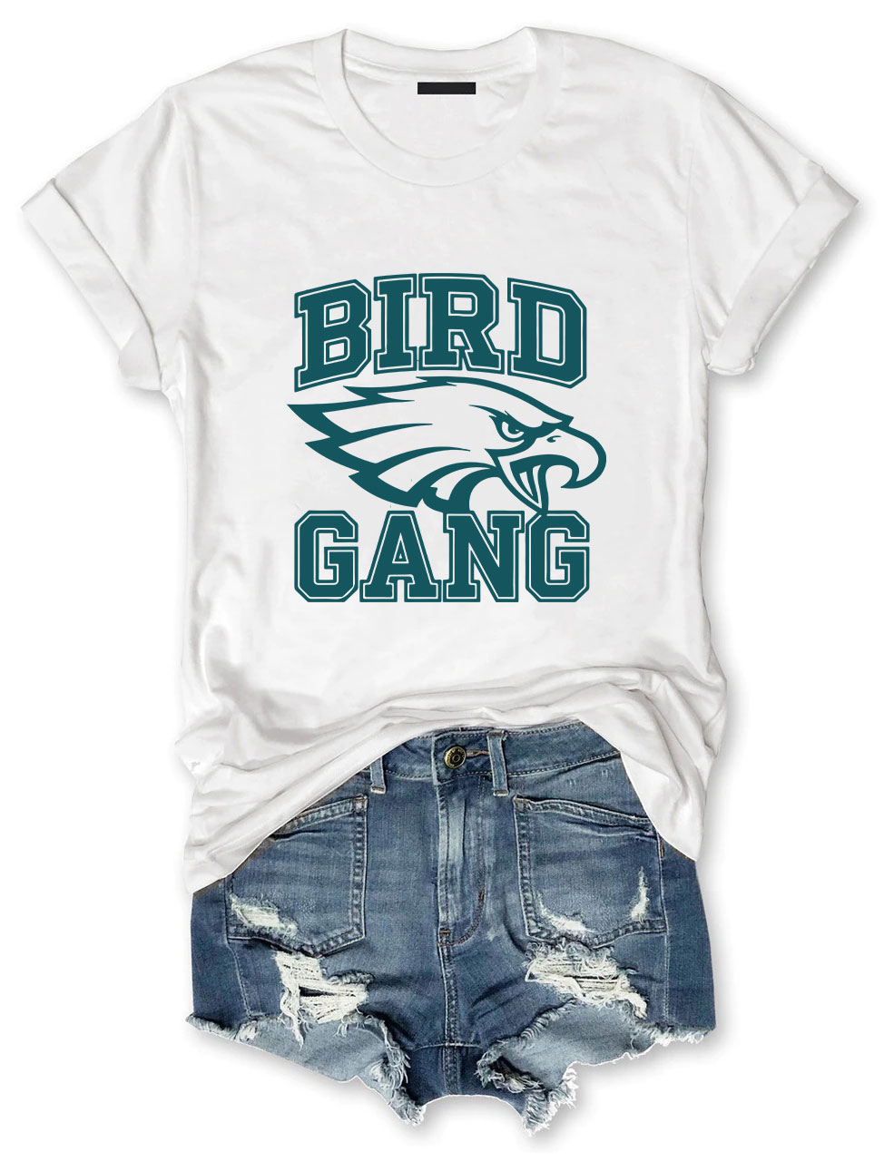 Bird Gang Eagle Football T-Shirt