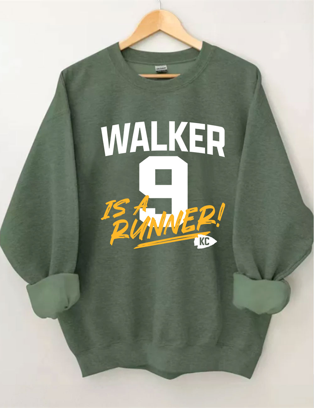 K9 Chiefs Football  Cute GhostWalker is a Runner Sweatshirt