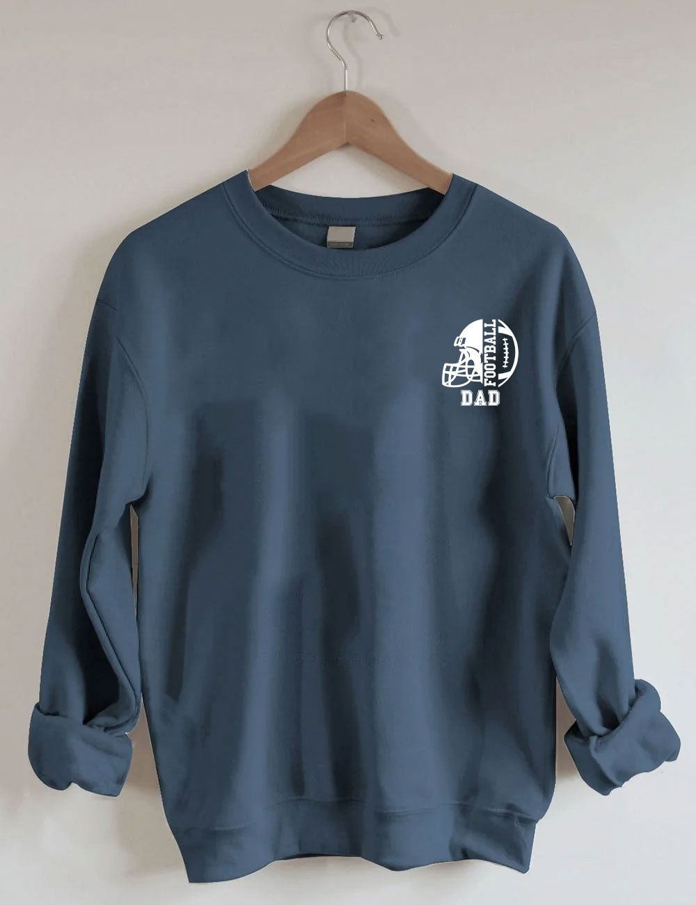 2 Players Custom Football Dad Sweatshirt