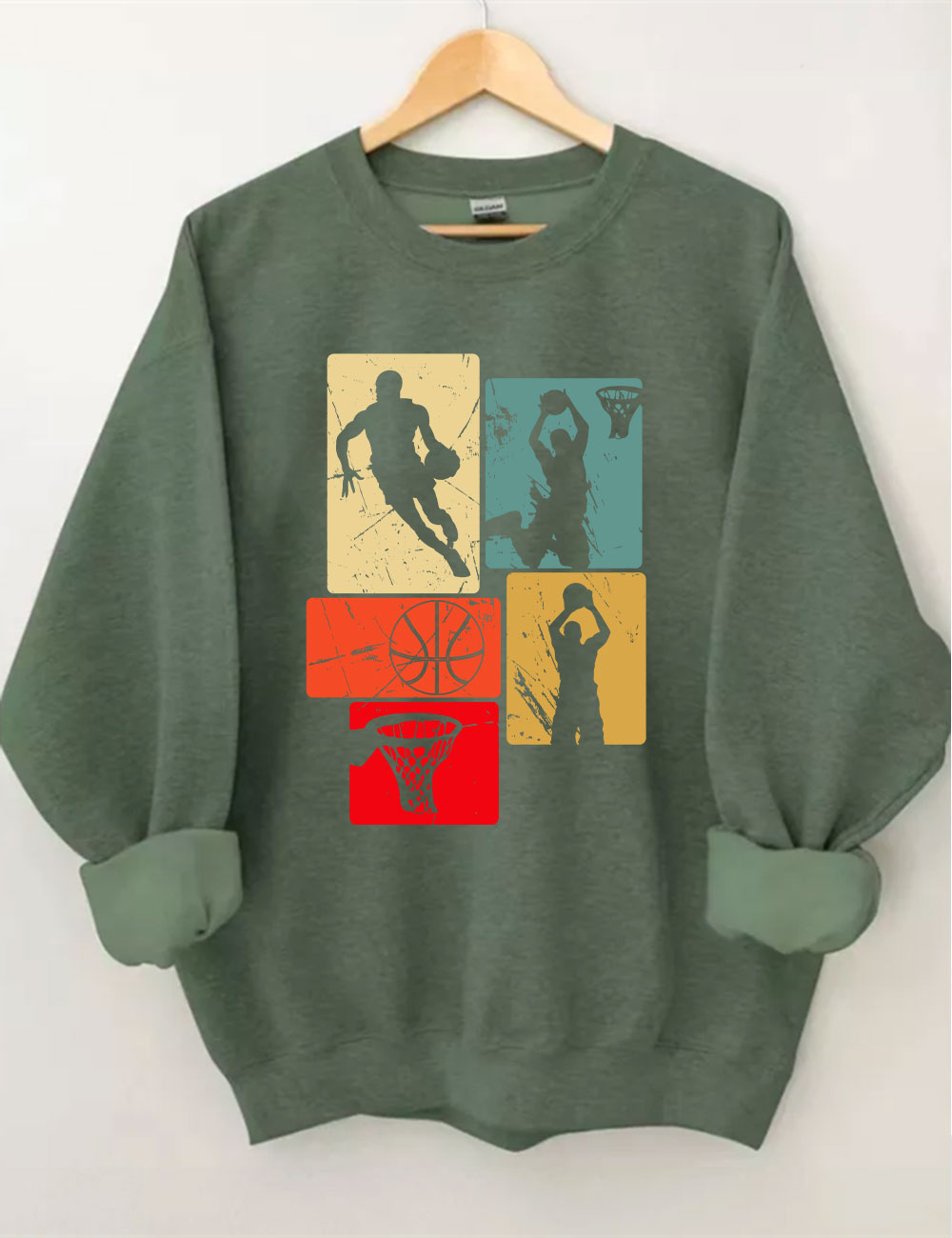 Retro Basketball Sweatshirt