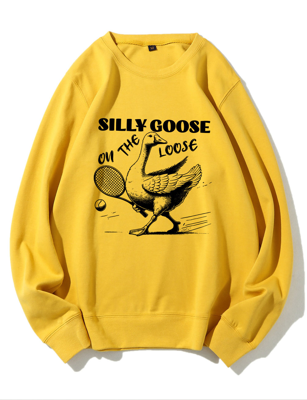 Silly Goose On The Loose Funny Tennis Sweatshirt