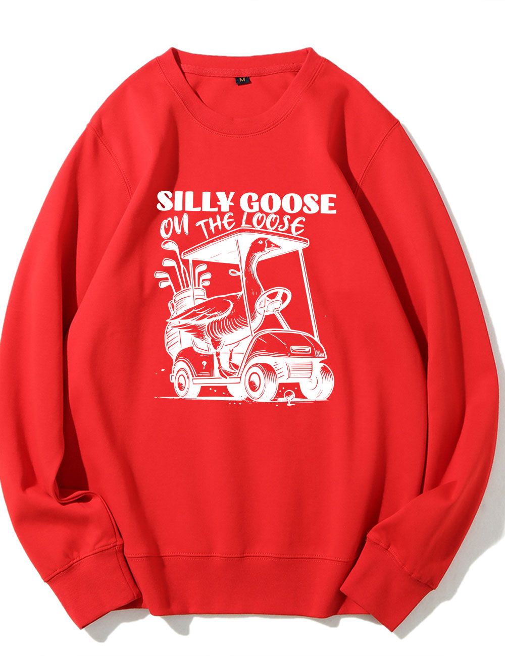 Silly Goose On The Loose Funny Golf Sweatshirt