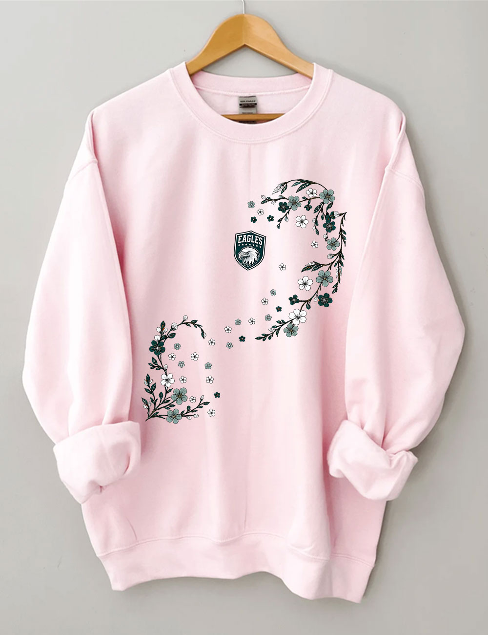 Eagles Floral Football Sweatshirt