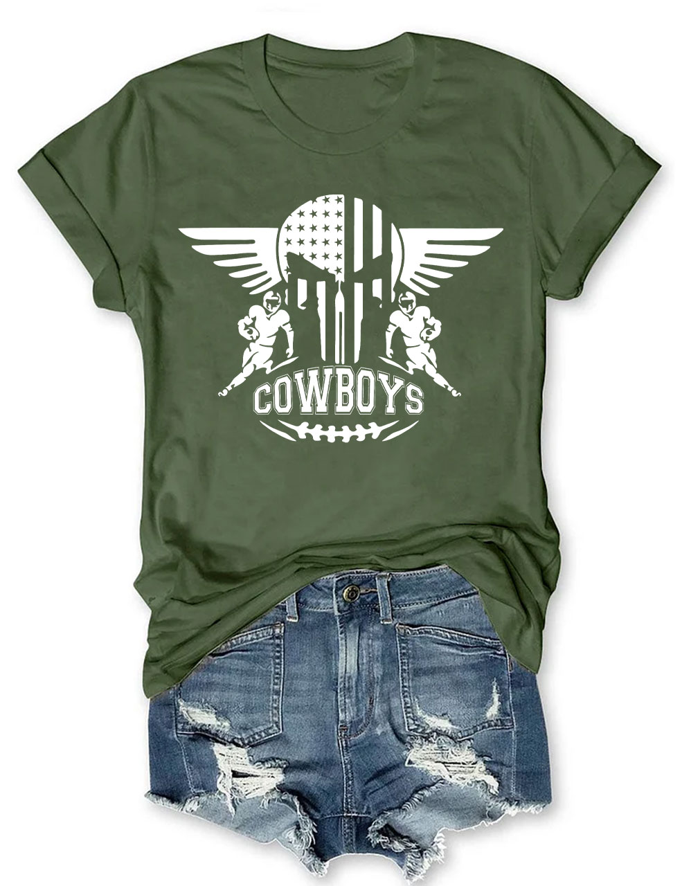 Cowboys Star Football T-Shirt