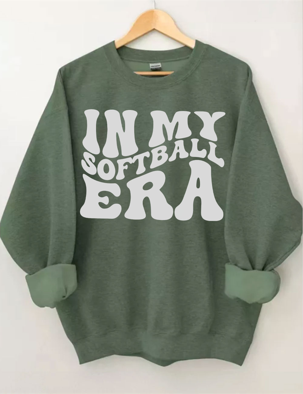 In My Softball Mom Era  Custom Sweatshirt