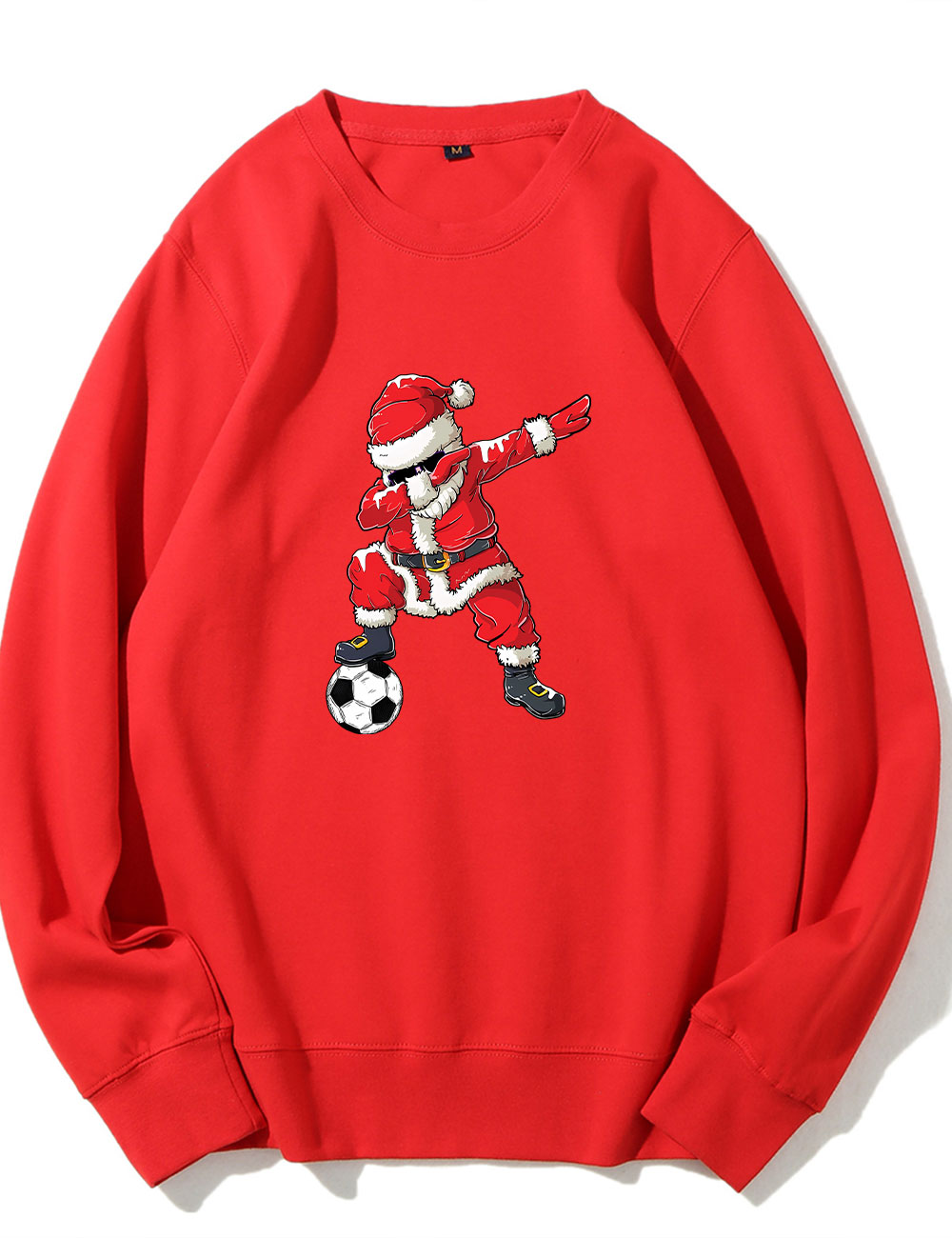 Christmas Soccer Santa Funny Sweatshirt