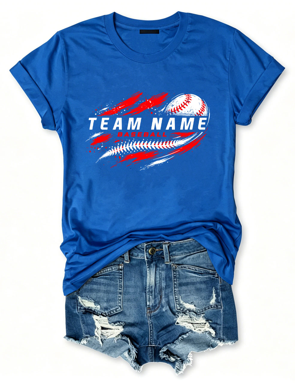 Custom Team Name Baseball T-Shirt