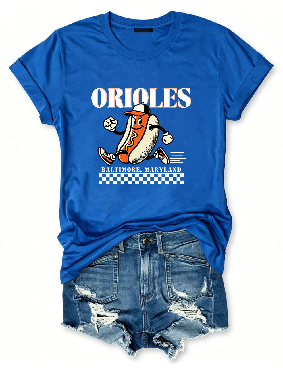 Baltimore Hotdog Funny Baseball T-Shirt