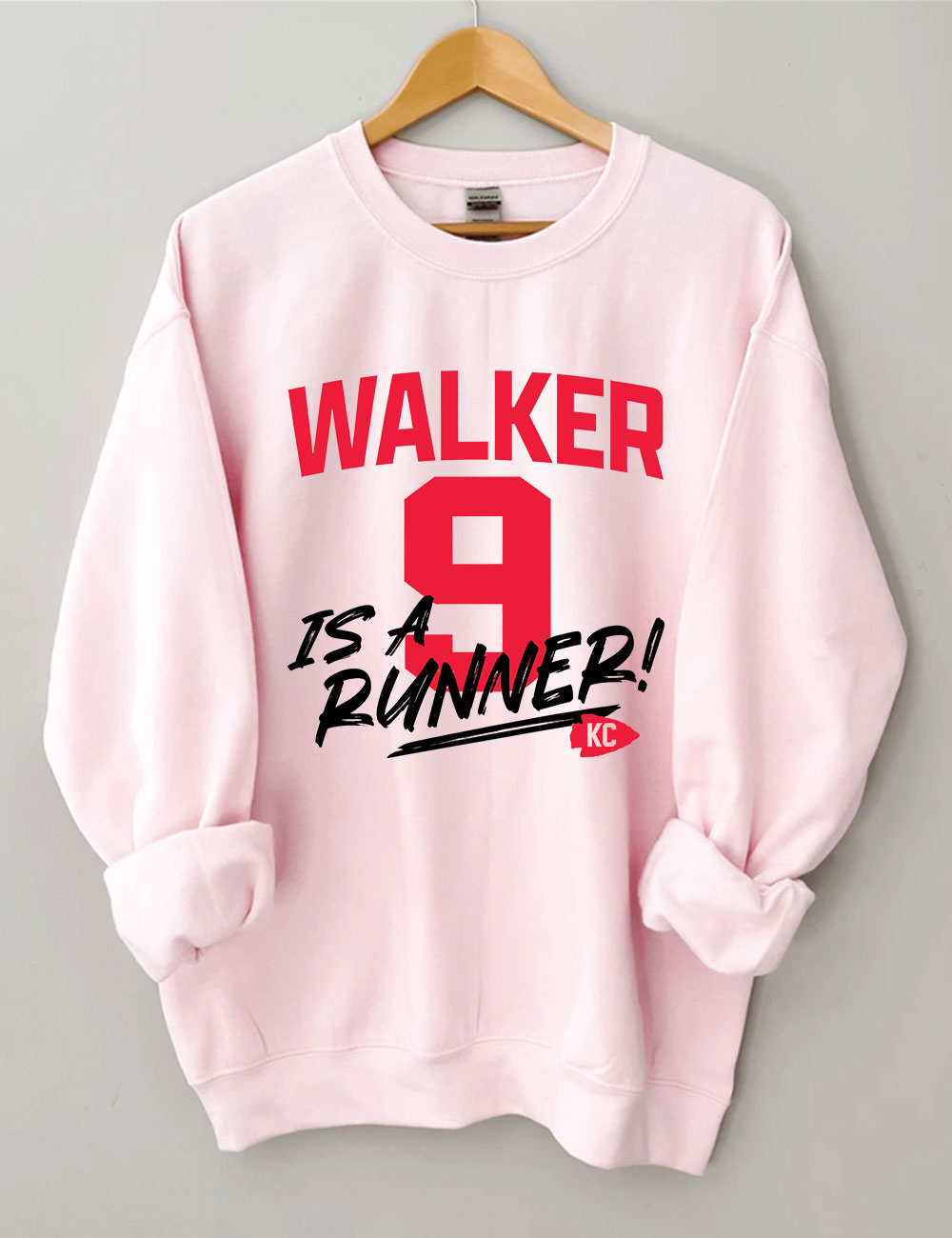 K9 Chiefs Football  Cute GhostWalker is a Runner Sweatshirt
