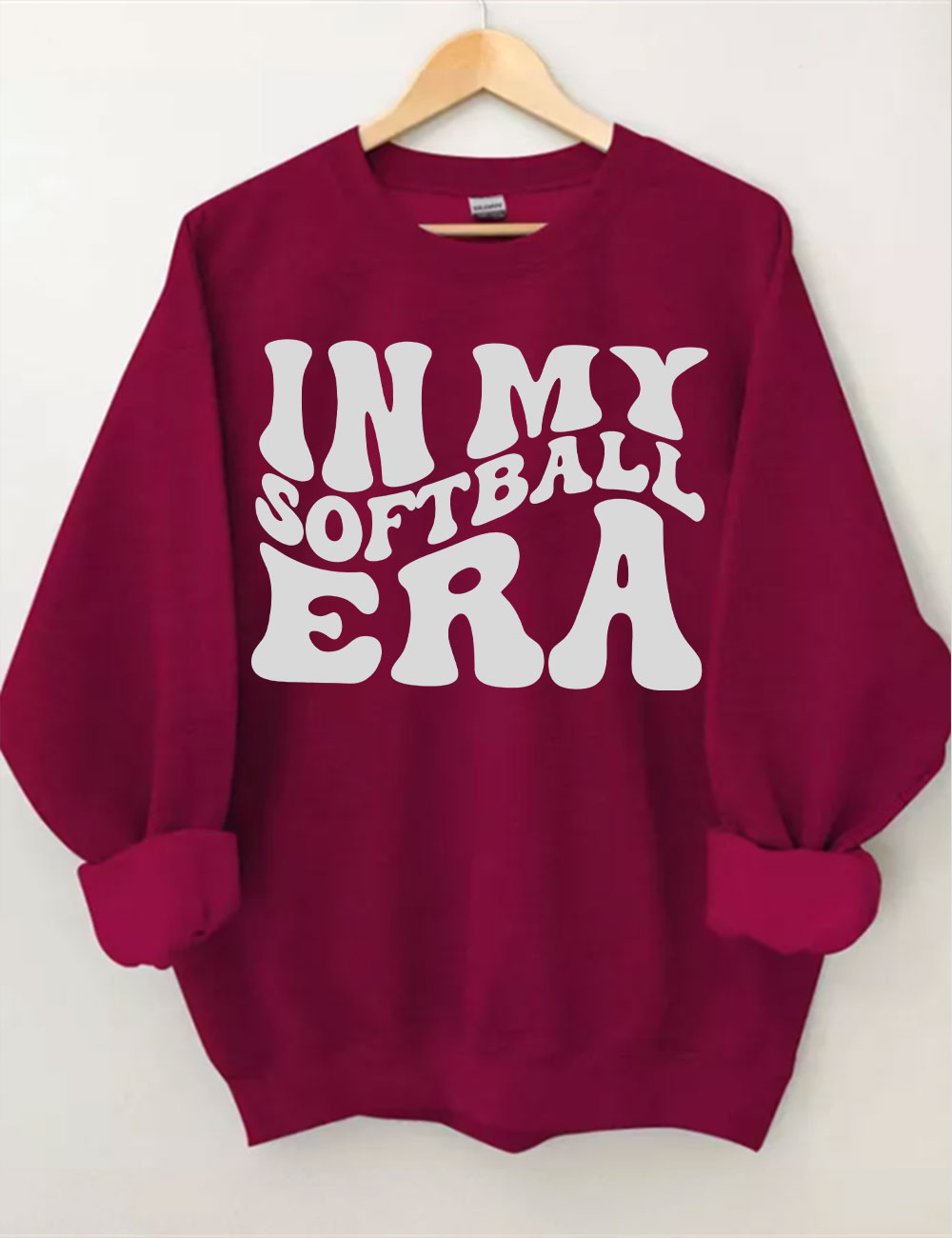 In My Softball Mom Era  Custom Sweatshirt