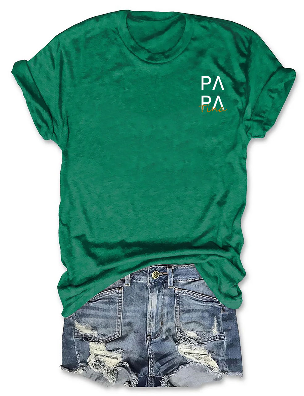 Custom PAPA With Child's Name T-shirt