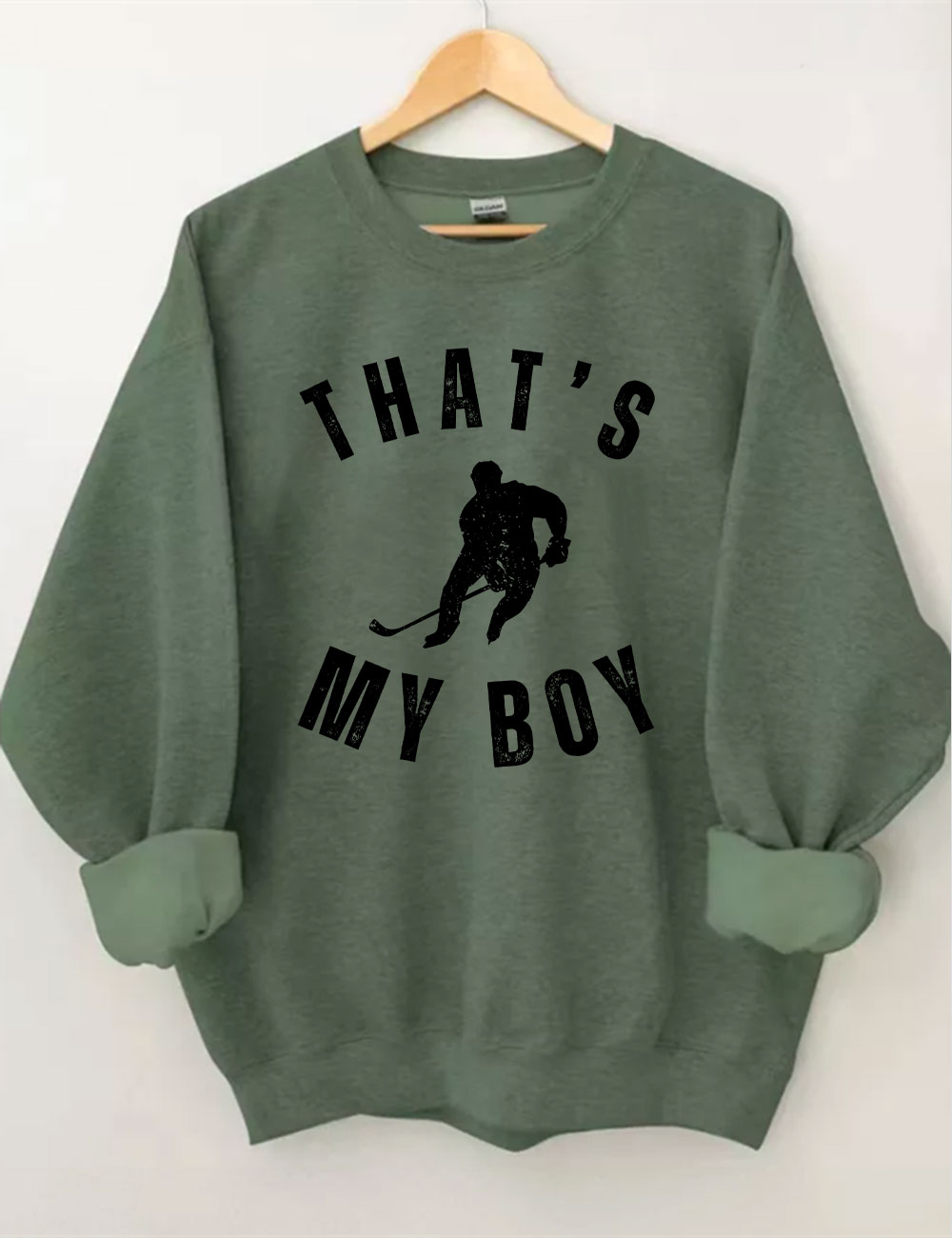 Custom That's My Boy Hockey Mom Sweatshirt