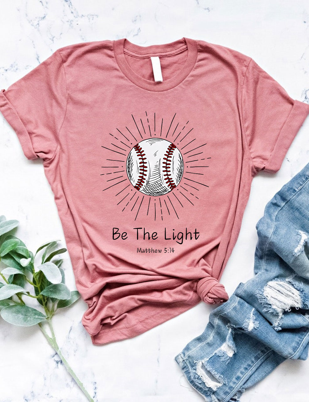 Be The Light Baseball T-shirt