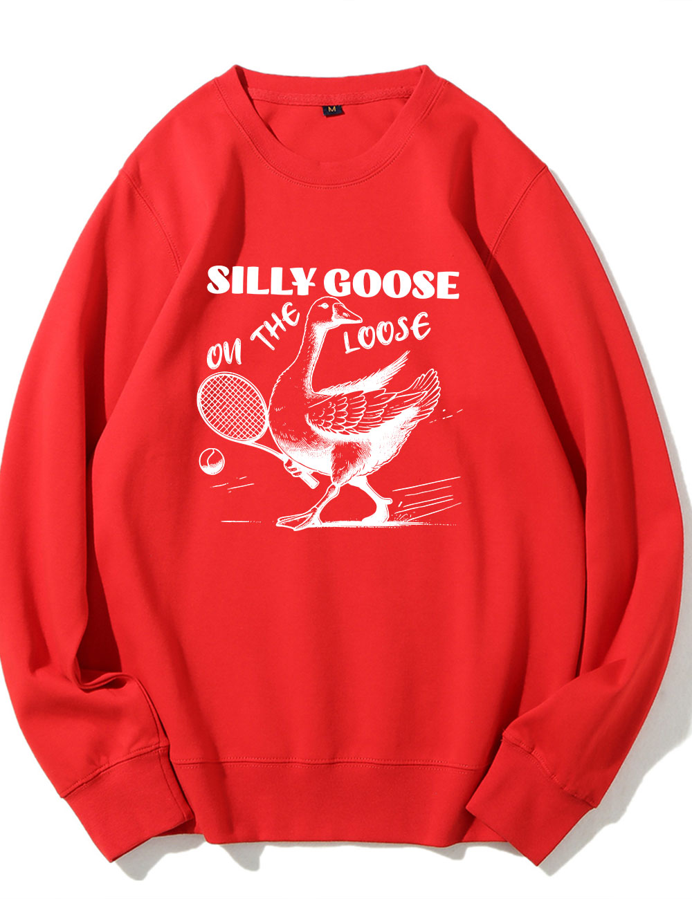 Silly Goose On The Loose Funny Tennis Sweatshirt